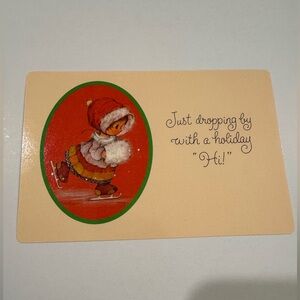 Vintage Christmas Postcard Lot 15 Ice Skating Girl Holiday Decor Ephemera